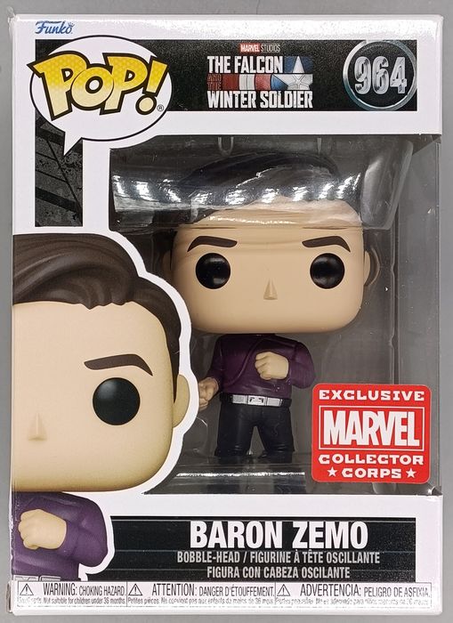 #964 Baron Zemo (Dancing) Marvel Falcon Winter Soldie Box Damaged Funko POP