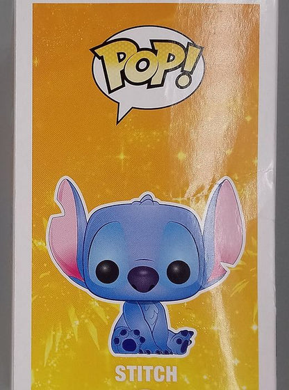 #159 Stitch (Seated) Flocked Disney Lilo & Stitch Box Damaged Funko POP