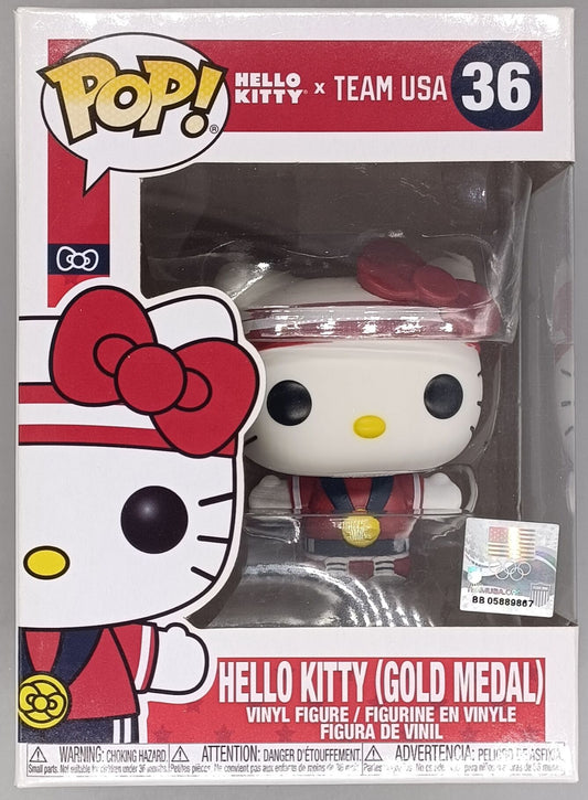 36 Hello Kitty (Gold Medal) - Sanrio Funko POP
