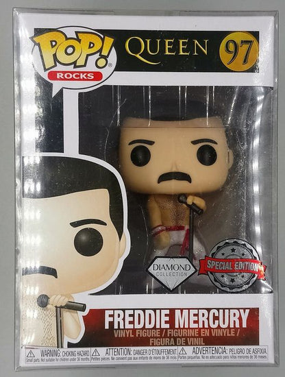 #97 Freddie Mercury - Diamond - Queen - Rocks Funko POP