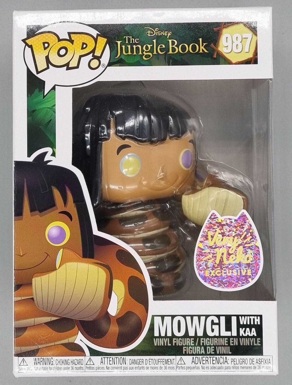 987 Mowgli (with Kaa) - Disney Jungle Book - Funko POP
