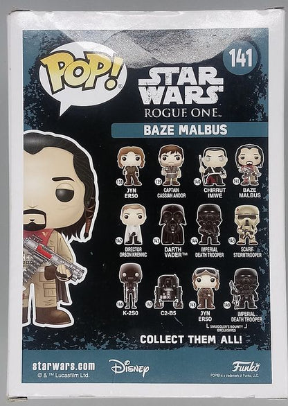 #141 Baze Malbus - Star Wars Rogue One - Box Damaged Funko POP
