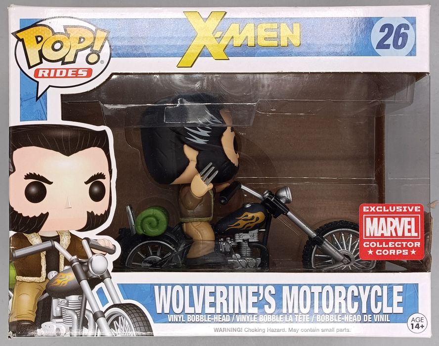 #26 Wolverine's Motorcycle  X-Men Marvel Collector Corps Damaged Box Funko POP