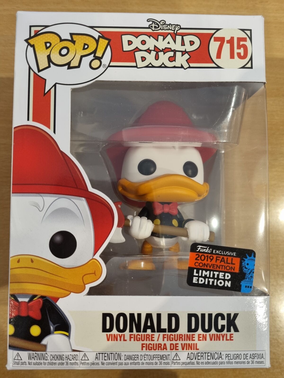 715 Donald Duck (Firefighter) Disney Donald Duck 2019 Con Funko POP