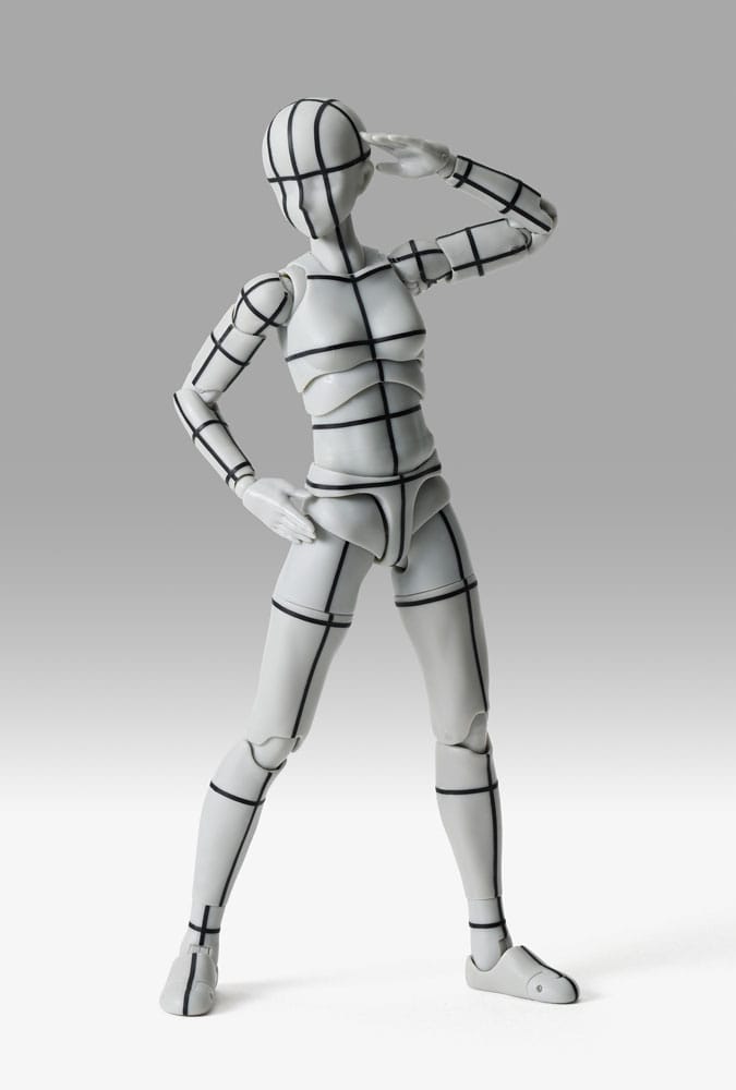 S.H.Figuarts Action Figure Body-Chan Sports Edition Wire Frame (Gray Color Ver.) 15 cm NEW