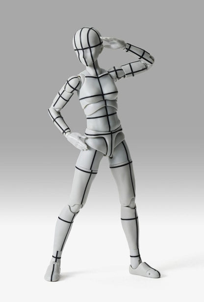 S.H.Figuarts Action Figure Body-Chan Sports Edition Wire Frame (Gray Color Ver.) 15 cm NEW