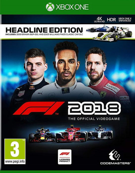 F1 2018 Standard Edition for Microsoft Xbox One (XB1)