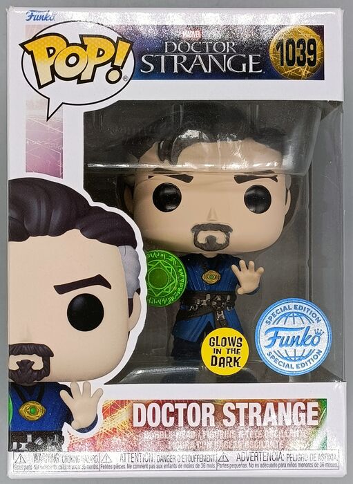 #1039 Doctor Strange Glow Marvel Doctor Strange Box Damaged Funko POP