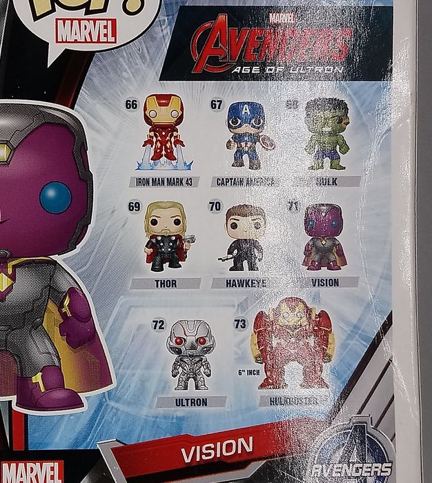 #71 Vision - Marvel Avengers Age Of Ultron - Box Damaged Funko POP