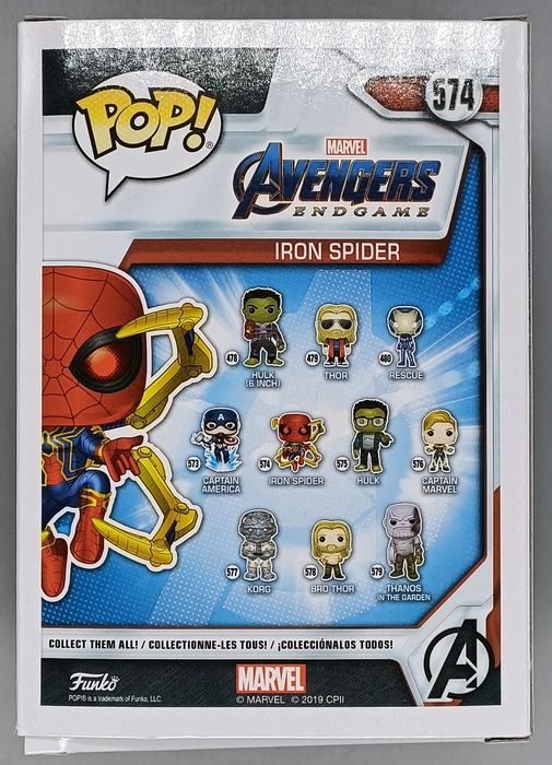 #574 Iron Spider (w/ Gauntlet) Marvel Avengers Endgame Funko POP