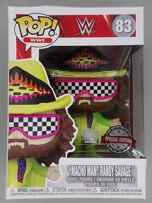 83 Macho Man Randy Savage (Green) - WWE - Funko POP - Box Damaged