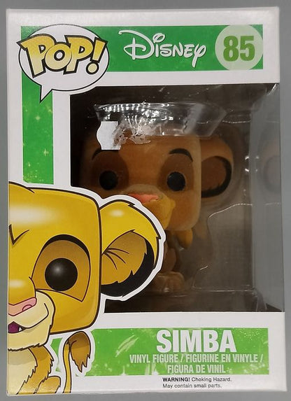 #85 Simba - Flocked - Disney Lion King - Box Damaged Funko POP