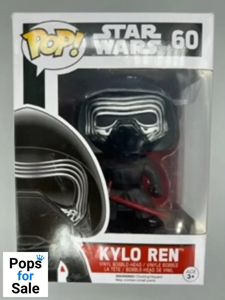 #60 Kylo Ren - Star Wars - The Force Awakens - Box Damaged Funko POP