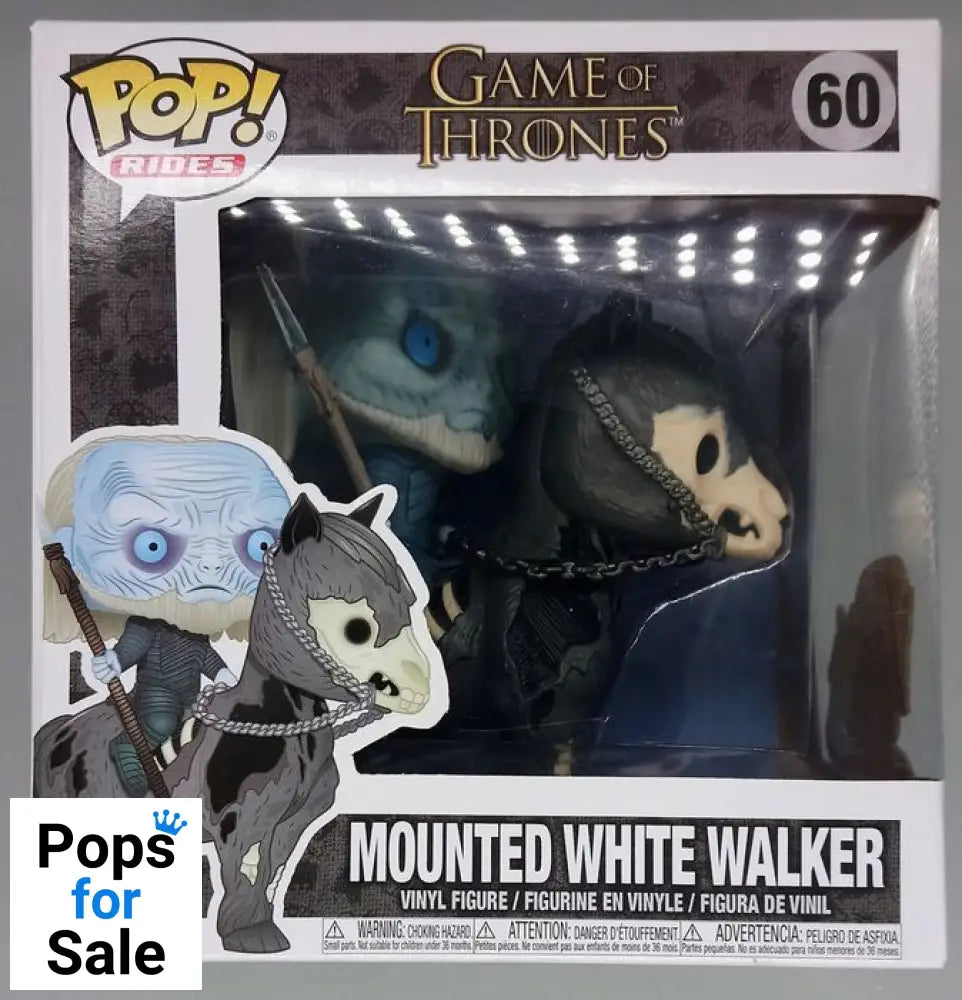 #60 Mounted White Walker - Rides - Game of Thrones Box Damaged Funko POP