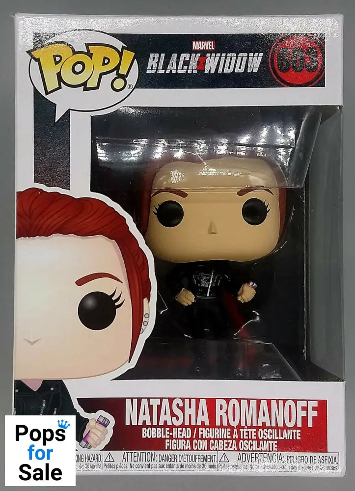 #603 Natasha Romanoff - Marvel Black Widow - Box Damaged Funko POP