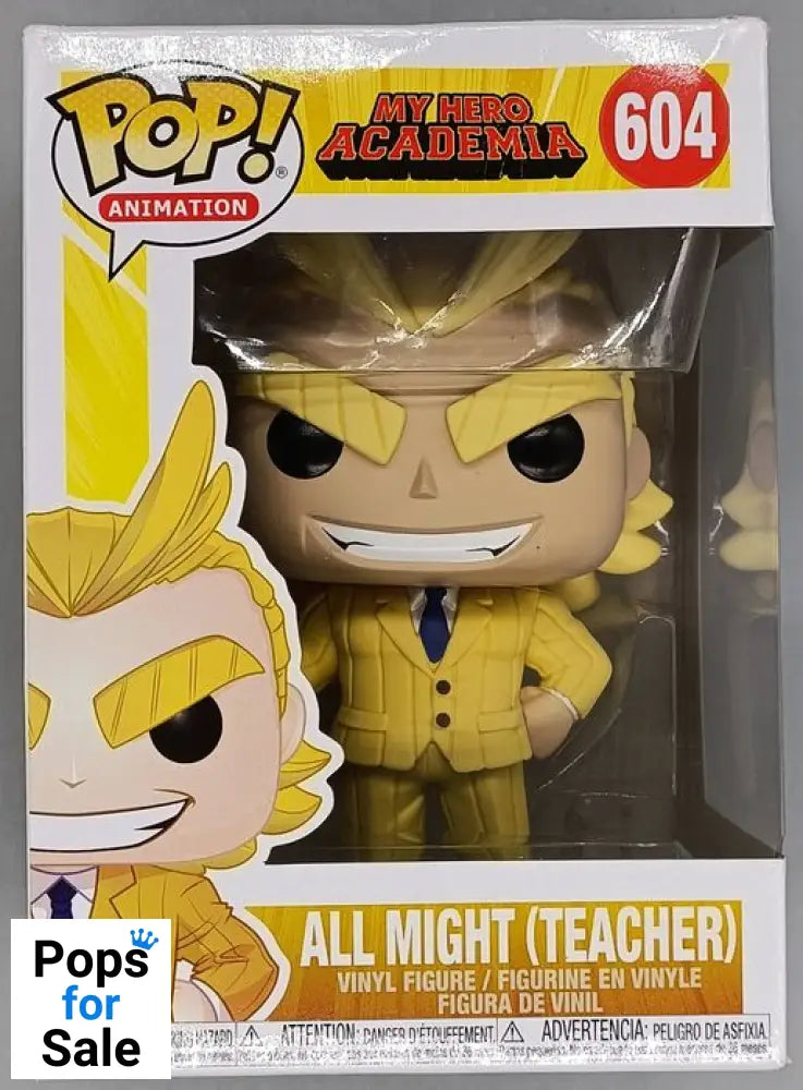 604 All Might (Teacher) - My Hero Academia Funko POP - Box Damaged