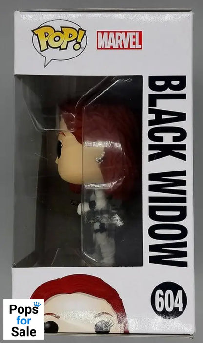 #604 Black Widow (White) - Marvel Black Widow - Box Damaged Funko POP