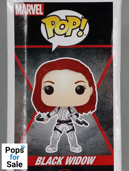 #604 Black Widow (White) - Marvel Black Widow - Box Damaged Funko POP