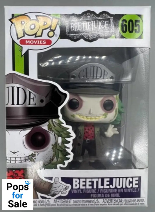 605 Beetlejuice (Guide Hat) - Beetlejuice - Horror - Box Damaged Funko POP