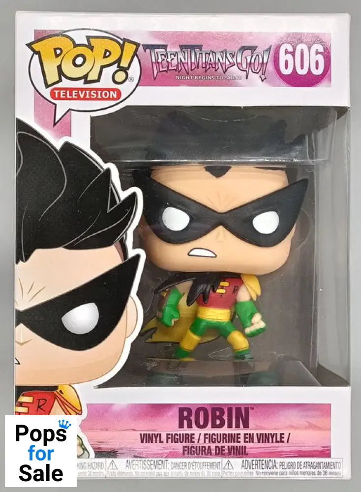 #606 Robin - Teen Titans Go - Box Damaged Funko POP