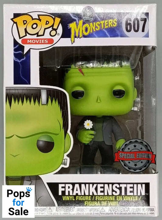 #607 Frankenstein (w/ Flower) - Universal Monster - Horror - Box Damaged Funko POP