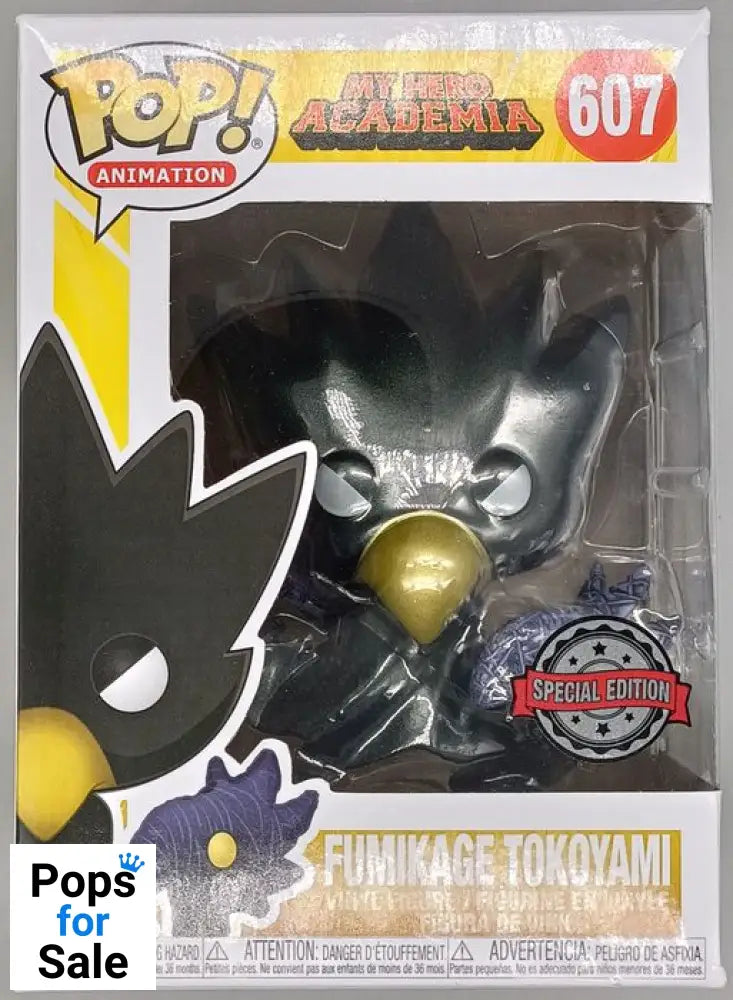 #607 Fumikage Tokoyami - Metallic - My Hero Academia Funko POP