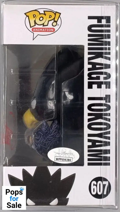 #607 Fumikage Tokoyami My Hero Academia (signed Josh Grelle) COA Funko POP