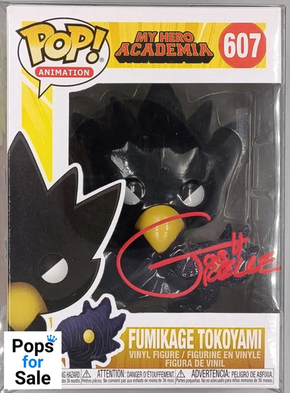 #607 Fumikage Tokoyami My Hero Academia (signed Josh Grelle) COA Funko POP