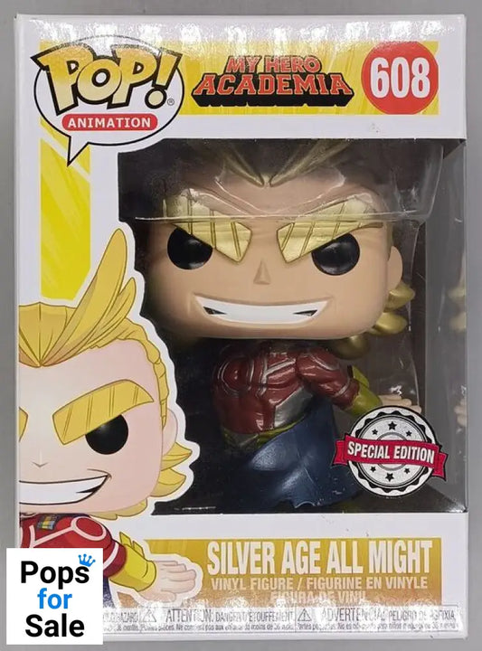 #608 Silver Age All Might - Metallic - My Hero Academia Funko POP