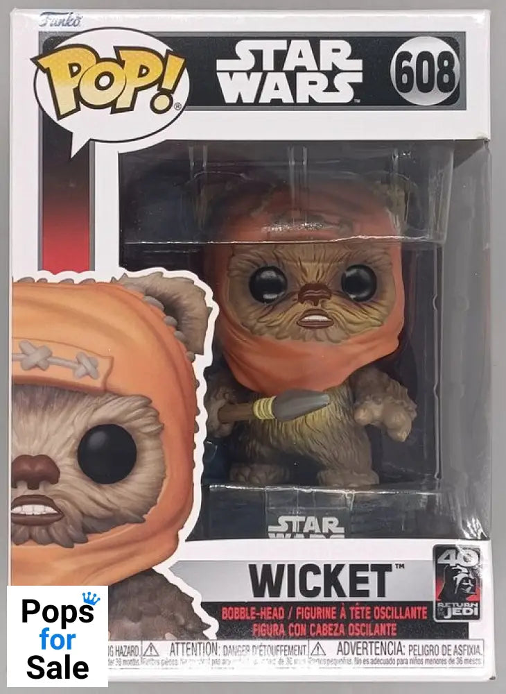 #608 Wicket - Star Wars - Box Damaged Funko POP