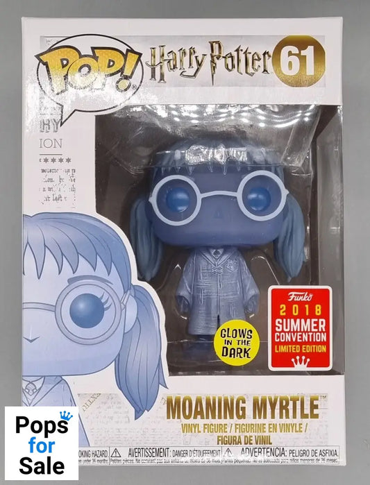 61 Moaning Myrtle - Glow - Harry Potter - 2018 Con Funko POP