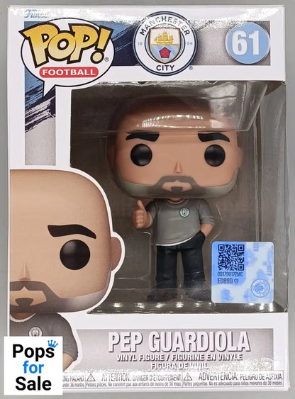61 Pep Guardiola - Manchester City - Football - Box Damaged Funko POP