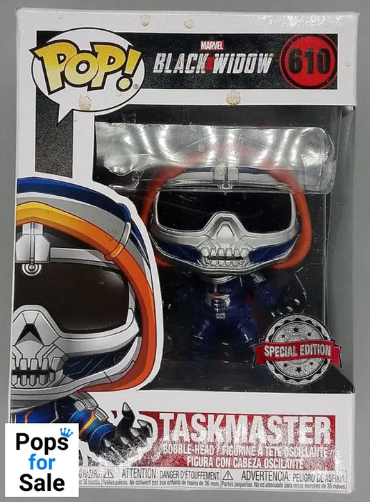 #610 Taskmaster (w/ Claws) - Marvel Black Widow - Box Damaged Funko POP