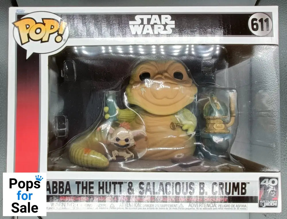 611 Jabba the Hut & Salacious B. Crumb Deluxe - Star Wars Funko POP