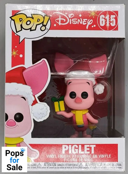 #615 Piglet (Holiday) - Disney - Box Damaged Funko POP