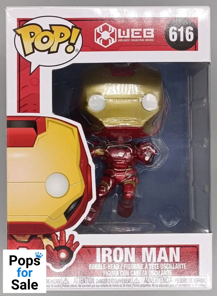 616 Iron Man - Marvel - Disney Parks - Box Damaged Funko POP