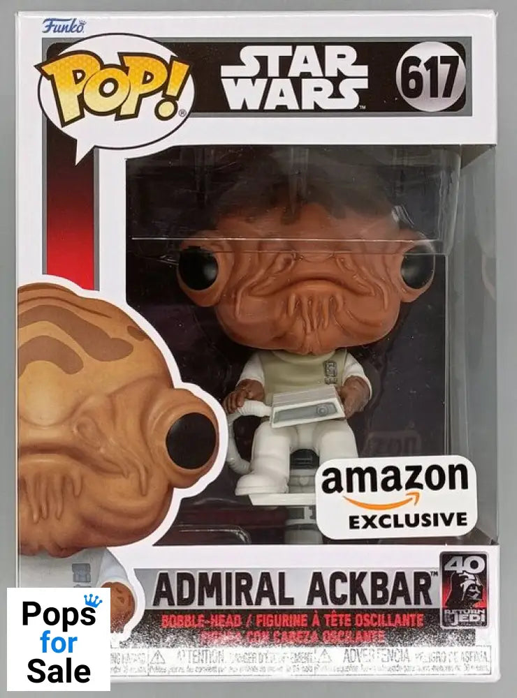 #617 Admiral Ackbar (in Chair) - Star Wars - Box Damaged Funko POP