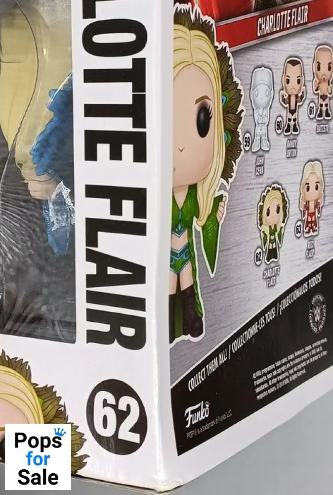 #62 Charlotte Flair (Blue) - WWE - Box Damaged Funko POP