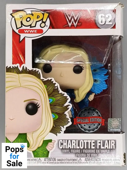 #62 Charlotte Flair (Blue) - WWE - Box Damaged Funko POP