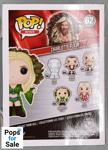 #62 Charlotte Flair (Blue) - WWE - Box Damaged Funko POP