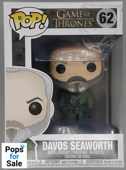 #62 Davos Seaworth - Game of Thrones - Box Damaged Funko POP