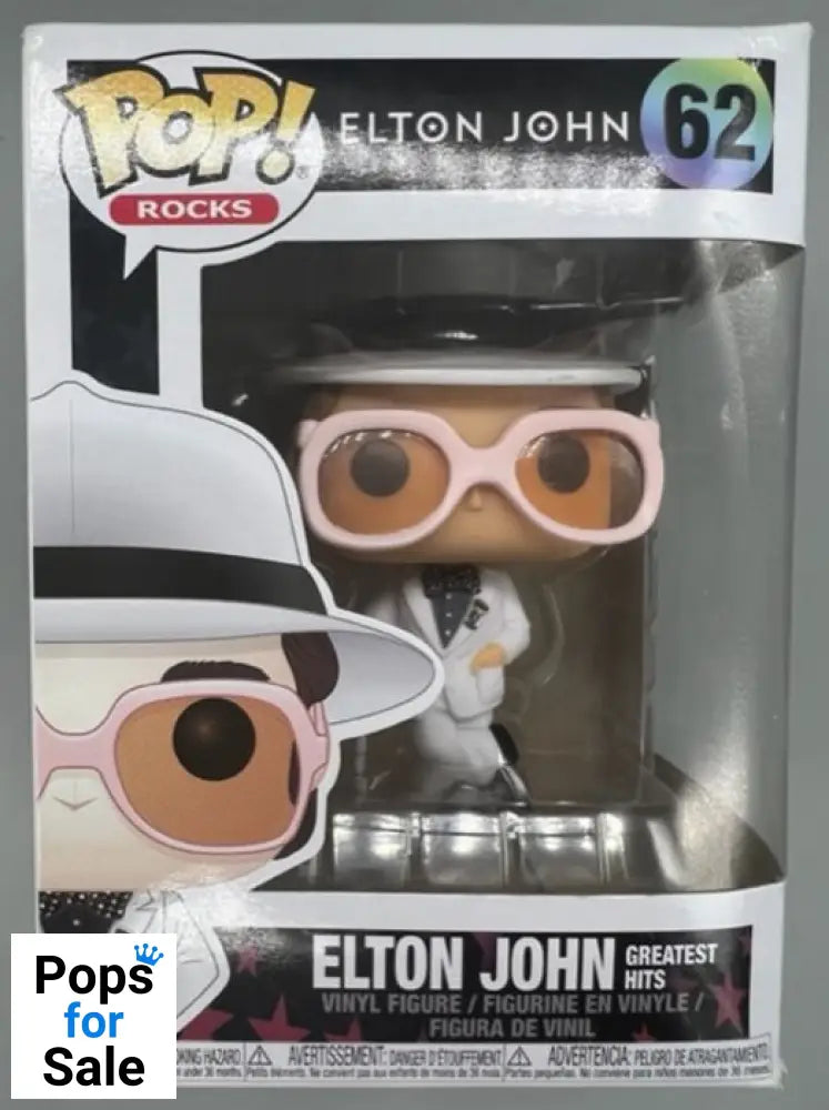 62 Elton John (Greatest Hits) - Funko POP - Box Damaged