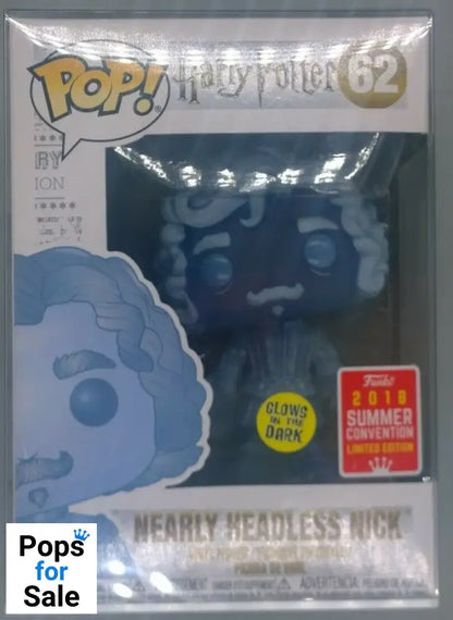62 Nearly Headless Nick - Glow - Harry Potter - 2018 Con Funko POP