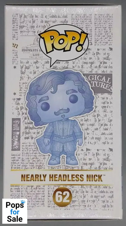62 Nearly Headless Nick - Glow - Harry Potter - 2018 Con Funko POP