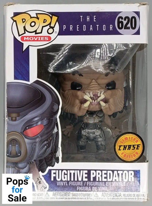 620 Fugitive Predator (Unmasked) Chase - The Predator - Box Damaged Funko POP