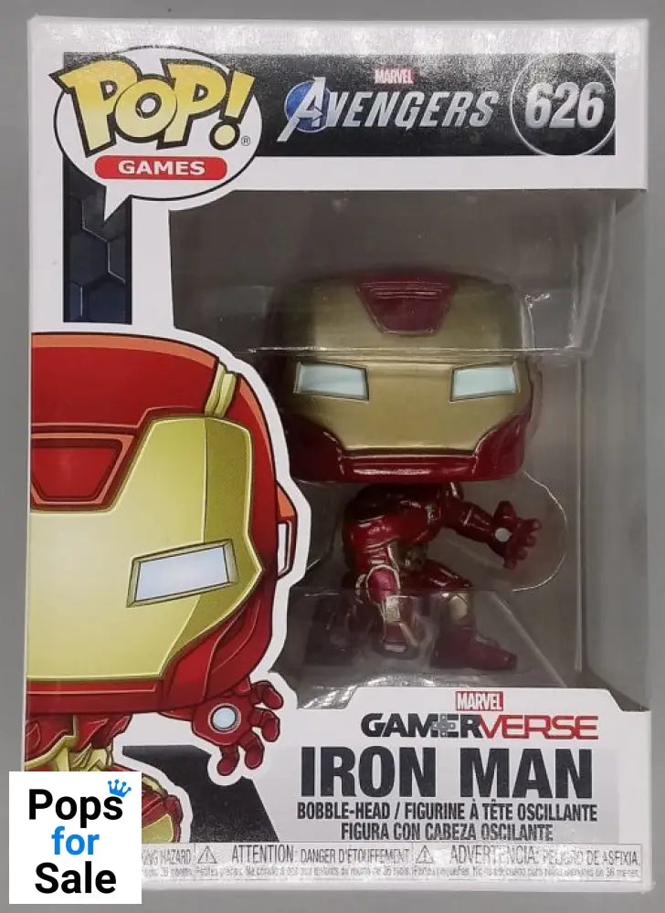 #626 Iron Man - Marvel Avengers Game - Box Damaged Funko POP