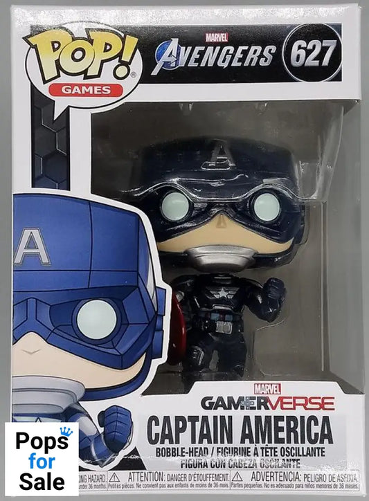 627 Captain America - Marvel Avengers Game Funko POP - Box Damaged