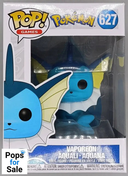 #627 Vaporeon - Pokemon - Box Damaged Funko POP