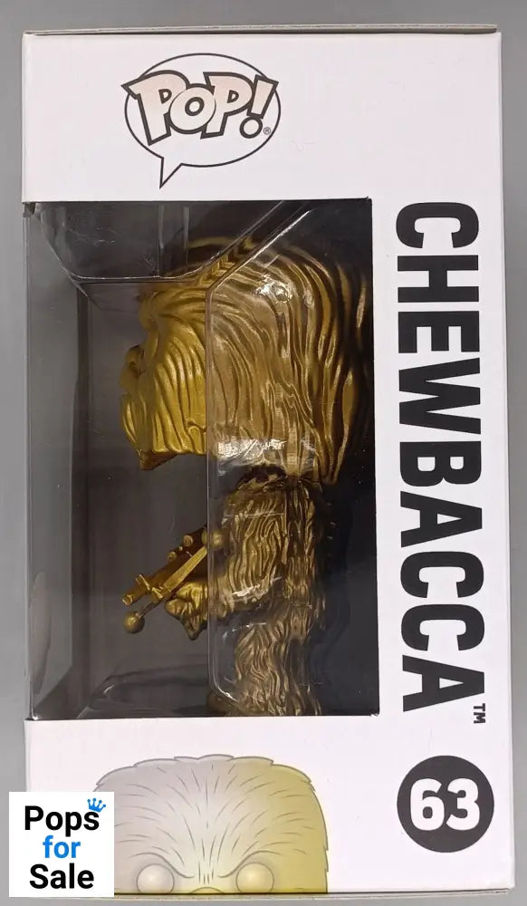 63 Chewbacca (Gold) - Star Wars - Special Edition Funko POP - Box Damaged