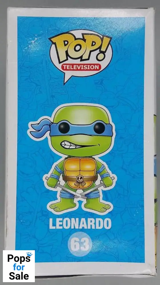 #63 Leonardo - Teenage Mutant Ninja Turtles - Box Damaged Funko POP